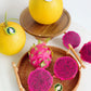 1 Golden Melon & 1kg Organic Dragon Fruits (No Packaging)